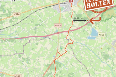 Waar ligt onze slaap plek bij het Pieterpad in Holten?