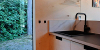 Tiny house container woning met Jacuzzi Whirlpool en Rooftop