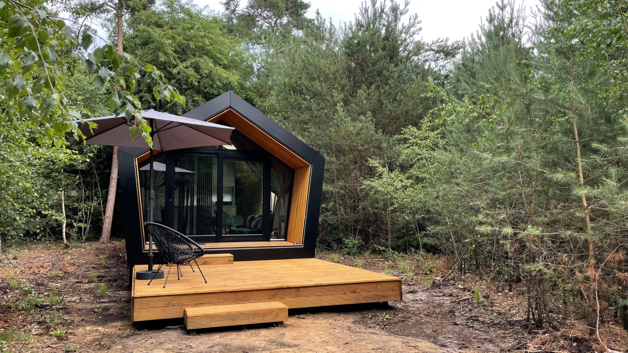 Vakantiehuisje in het bos bij Outdoors Holten (Twente / Overijssel / Salland)