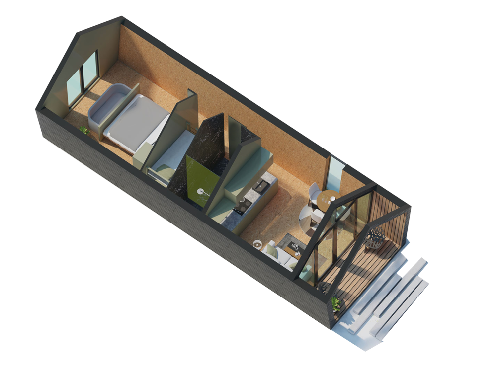 Plattegrond Diamond Suites
