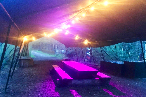 Outdoor tent voor Buiten vergaderen in de natuur